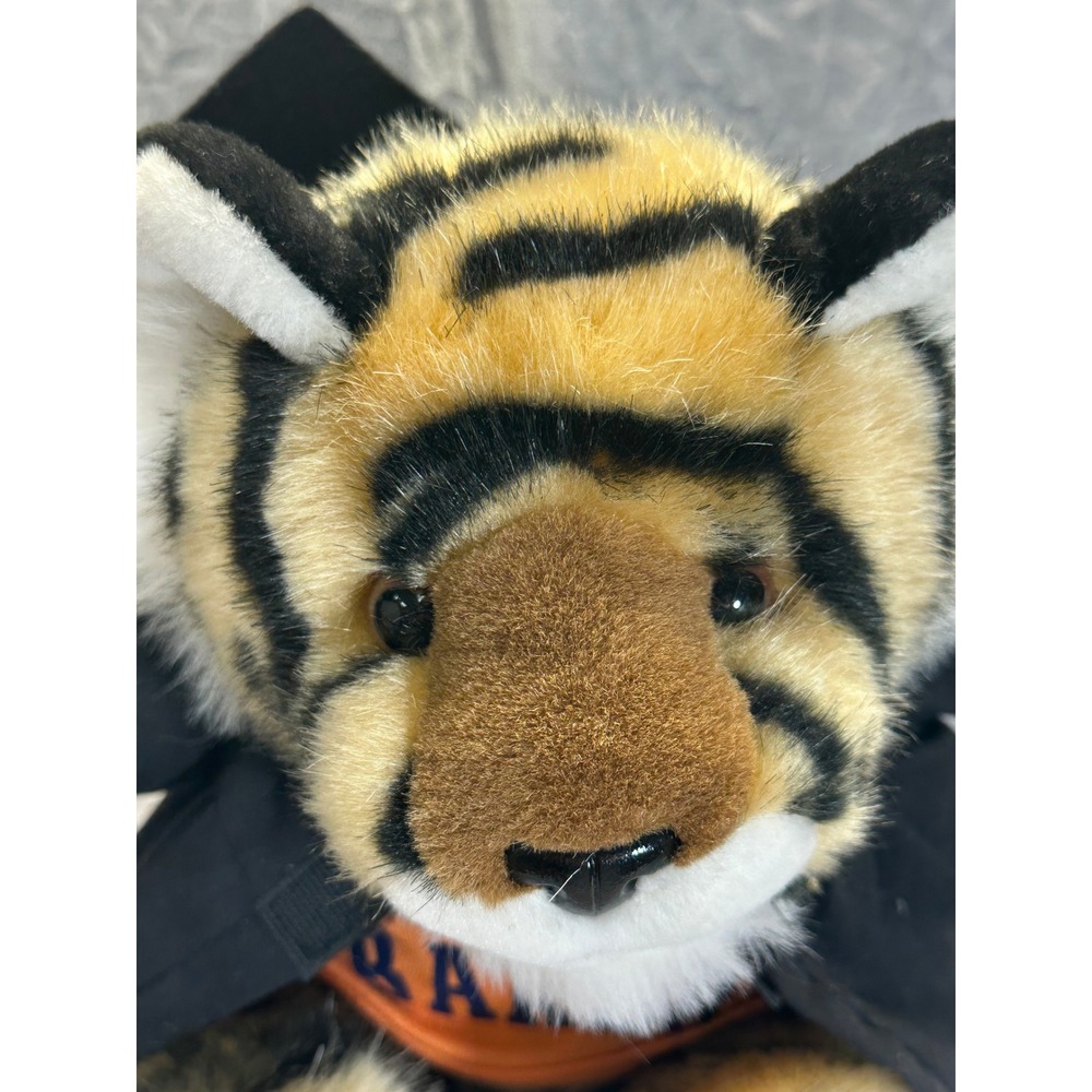 Baker University Graduation Tiger Plush Mascot BU Gown Cap It's All Greek To Me - Picture 9 of 10